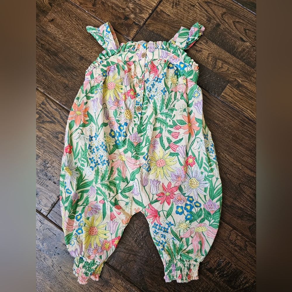 NEXT BABY GIRLS FLORAL ROMPER SIZE 3-6 MONTHS
